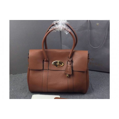 Mulberry Bayswater 36cm Natural Leather Bags Brown