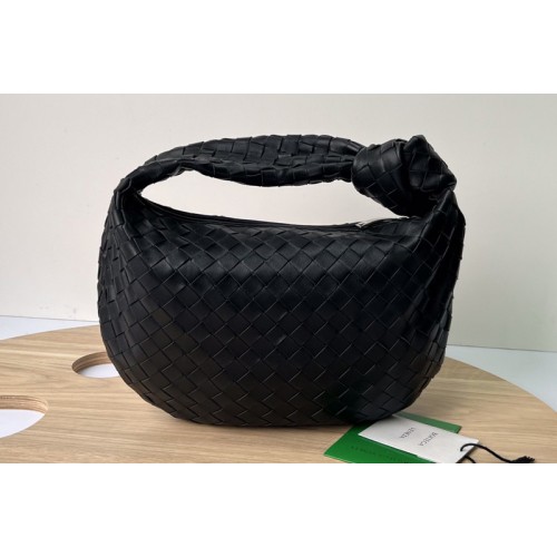 Bottega Veneta Teen intrecciato leather shoulder bag on Black Leather