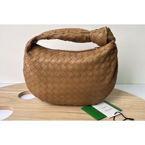 Bottega Veneta Teen intrecciato leather shoulder bag on Brown Leather