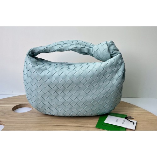 Bottega Veneta Teen intrecciato leather shoulder bag on Blue Leather Bottega Veneta Teen intrecciato leather shoulder bag on Blue Leather