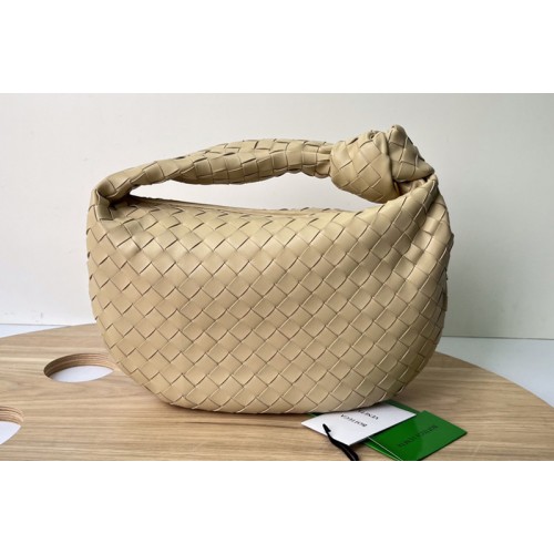 Bottega Veneta Teen intrecciato leather shoulder bag on Beige Leather