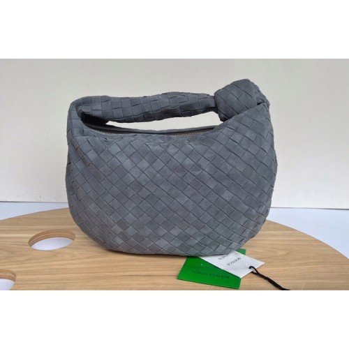 Bottega Veneta Teen intrecciato suede shoulder bag in Thunder Suede