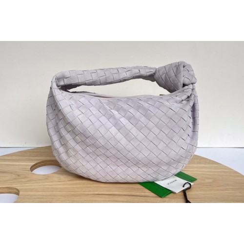 Bottega Veneta Teen intrecciato suede shoulder bag in Mirth Washed Suede