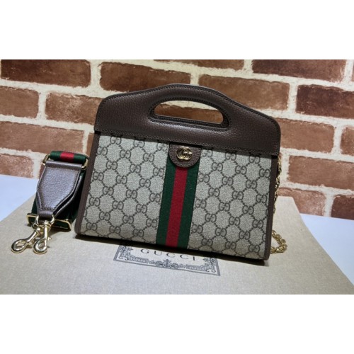 Gucci Ophidia small tote bag with Web in Beige and ebony Supreme canvas Gucci Ophidia small tote bag with Web in Beige and ebony Supreme canvas