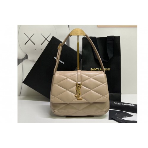 YSL Le 57 Shoulder Bag in Beige Quilted Lambskin
