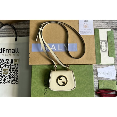 Gucci Blondie card case wallet in White Leather