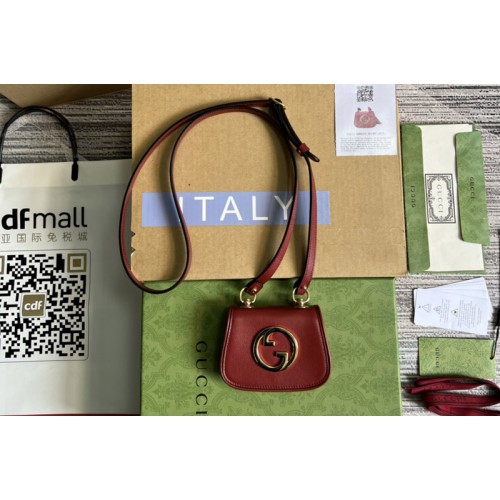 Gucci Blondie card case wallet in Red Leather Gucci Blondie card case wallet in Red Leather