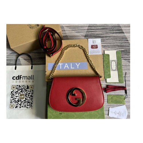 Gucci Blondie shoulder bag in Red leather