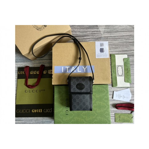 Gucci Mini bag with Interlocking G in Black Supreme canvas Gucci Mini bag with Interlocking G in Black Supreme canvas