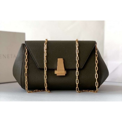 Bottega Veneta Mini BV Angle Shoulder Bags in Dark Green grainy textured calfskin Bottega Veneta Mini BV Angle Shoulder Bags in Dark Green grainy textured calfskin