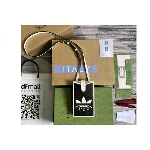 adidas x Gucci phone case in Black and White leather adidas x Gucci phone case in Black and White leather