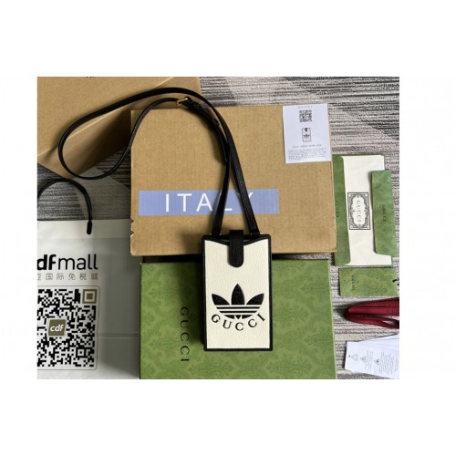 adidas x Gucci phone case in White and Black leather adidas x Gucci phone case in White and Black leather