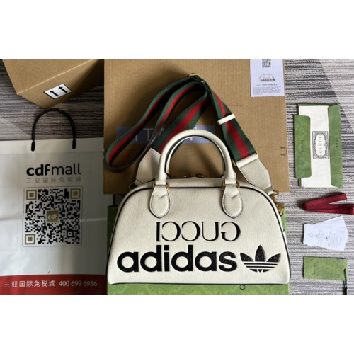 adidas x Gucci mini duffle bag in White and Black leather adidas x Gucci mini duffle bag in White and Black leather