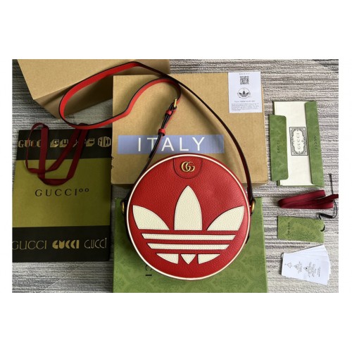 Gucci adidas x Gucci Ophidia shoulder bag in Red leather Gucci adidas x Gucci Ophidia shoulder bag in Red leather
