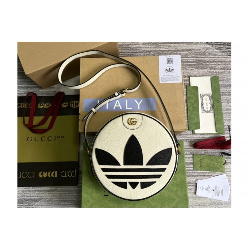 Gucci adidas x Gucci Ophidia shoulder bag in White leather