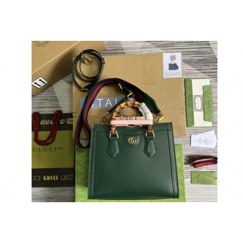 Gucci Diana small tote bag in Green leather Gucci Diana small tote bag in Green leather