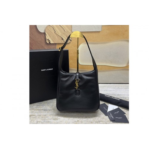 YSL LE 5 A 7 SUPPLE SMALL bag IN Black PADDED LAMBSKIN