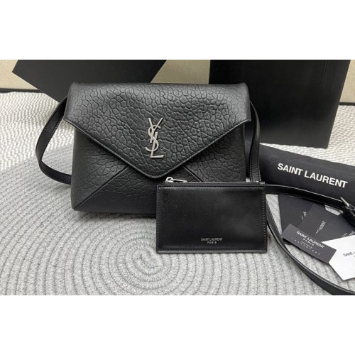 YSL CASSANDRE envelope messenger Bag in Black lambskin YSL CASSANDRE envelope messenger Bag in Black lambskin