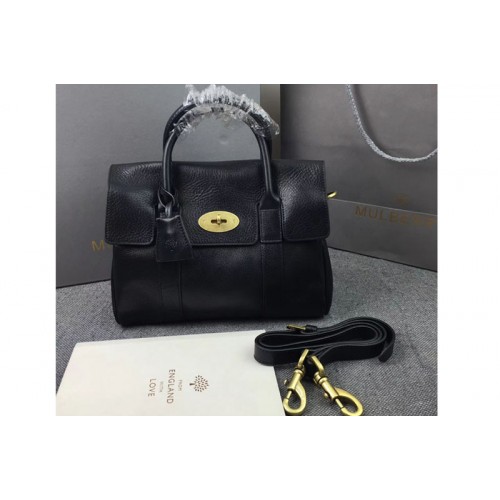 Mulberry Bayswater 27cm Natural Leather Bags Black