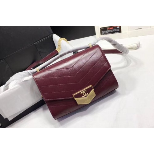 Chanel Flap Bag Original Calfskin & Gold-Tone Metal A57490 Wine
