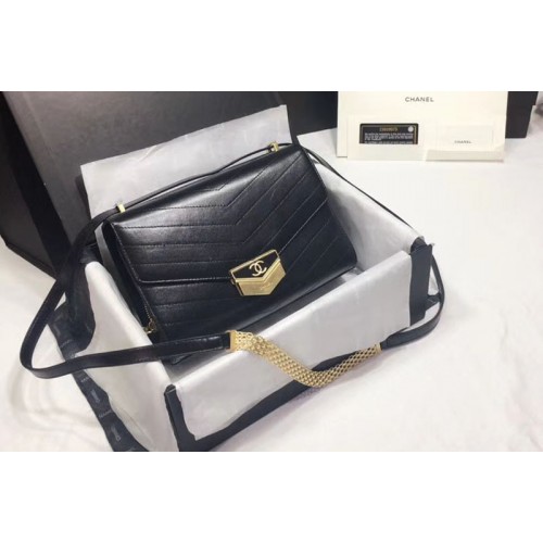 Chanel Flap Bag Original Calfskin & Gold-Tone Metal A57490 Black