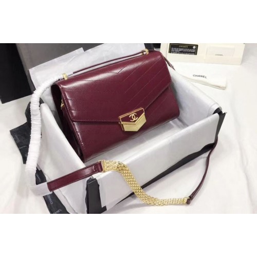 Chanel Flap Bag Original Calfskin & Gold-Tone Metal A57491 Wine
