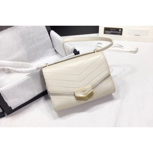 Chanel Flap Bag Original Calfskin & Gold-Tone Metal A57491 Beige