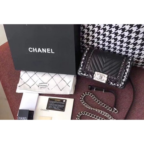 Chanel Leboy Sheepskin leather Shoulder Bags 67085 Black