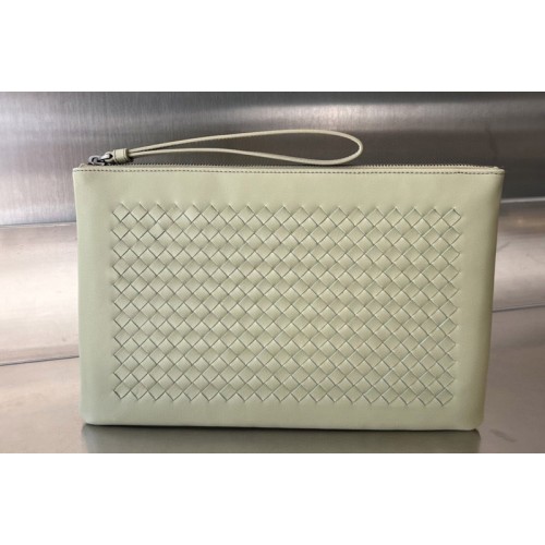 Bottega Veneta Pouch Bag in Travertine Leather Bottega Veneta Pouch Bag in Travertine Leather