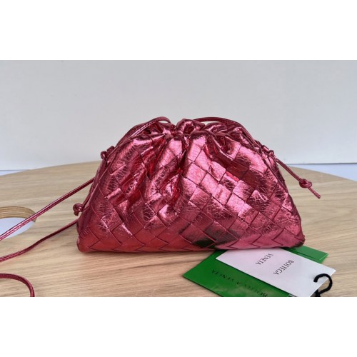 Bottega Veneta Mini Pouch in Red Leather