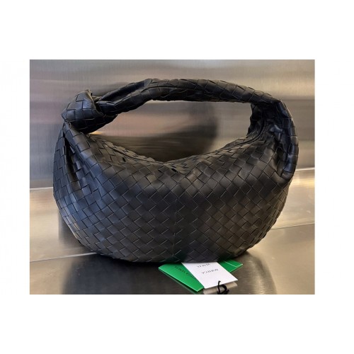 Bottega Veneta Small Jodie Bag in Black intrecciato leather With Gold