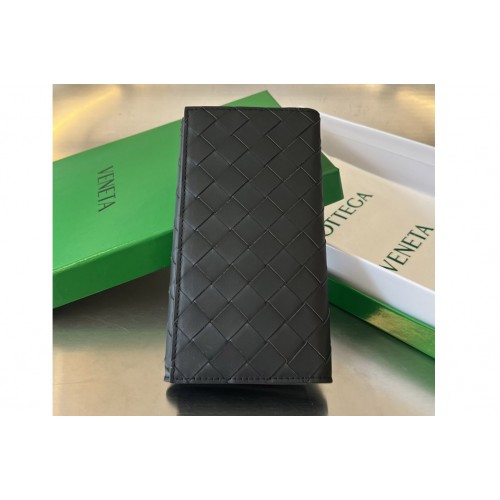 Bottega Veneta Long Intrecciato Wallet in Black Leather Bottega Veneta Long Intrecciato Wallet in Black Leather