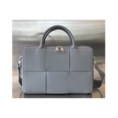 Bottega Veneta Arco Briefcase Bag in Grey Leather Bottega Veneta Arco Briefcase Bag in Grey Leather