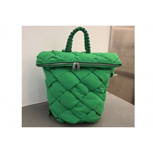 Bottega Veneta Padded Tech Cassette Backpack in Parakeet Nylon