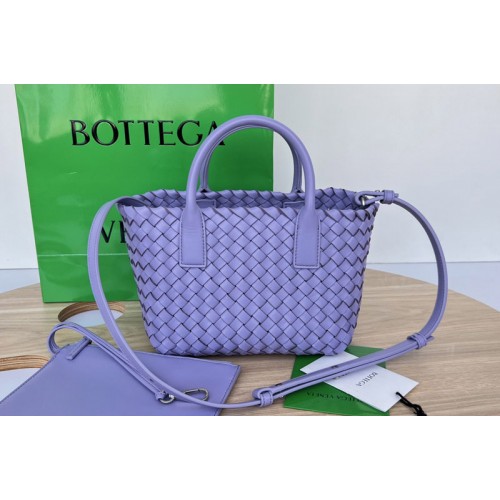 Bottega Veneta Mini Cabat tote bag in Wisteria intreccio leather Bottega Veneta Mini Cabat tote bag in Wisteria intreccio leather