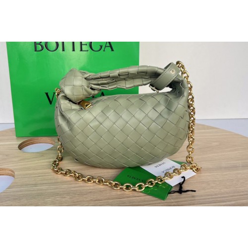 Bottega Veneta Mini Jodie Bag in Travertine Leather