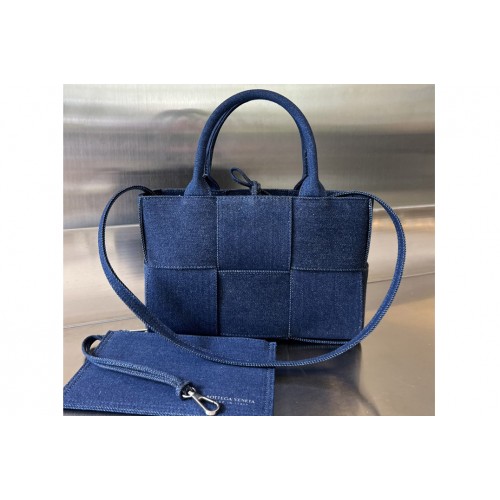 Bottega Veneta Cassette Bag in Blue Denim