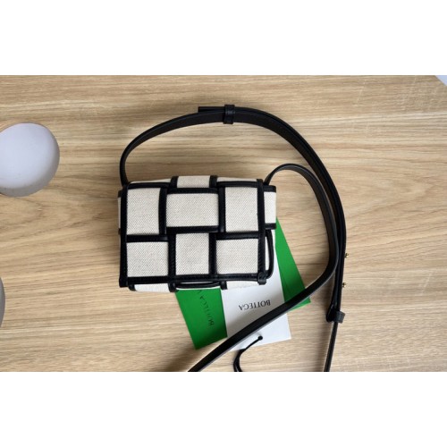 Bottega Veneta Candy Cassette cross-body bag in intreccio canvas