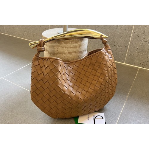 Bottega Veneta Sardine Bag in Brown intrecciato leather