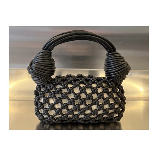 Bottega Veneta Double Knot Jodie Bag in Black Leather Bottega Veneta Double Knot Jodie Bag in Black Leather