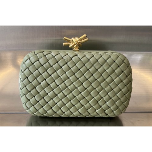Bottega Veneta Knot Clutch Bag in Travertine Leather Bottega Veneta Knot Clutch Bag in Travertine Leather
