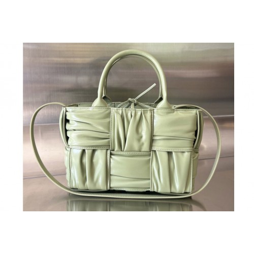 Bottega Veneta Mini Arco Tote Bag in Travertine Leather