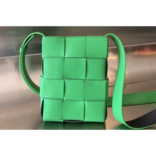 Bottega Veneta Mini Cassette Cross-Body Bag in Parakeet Leather Bottega Veneta Mini Cassette Cross-Body Bag in Parakeet Leather