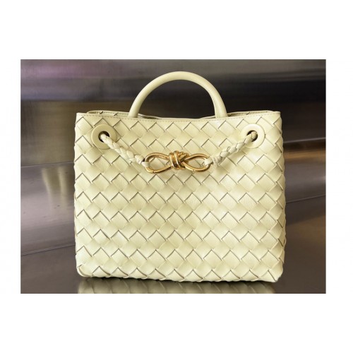 Bottega Veneta Small Andiamo Bag in Ice-Cream Leather