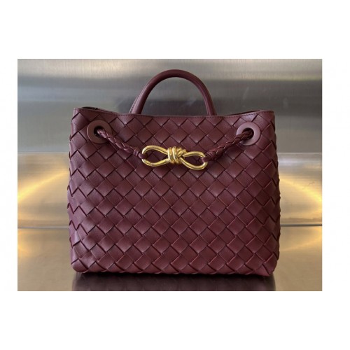 Bottega Veneta Small Andiamo Bag in Wine Leather Bottega Veneta Small Andiamo Bag in Wine Leather