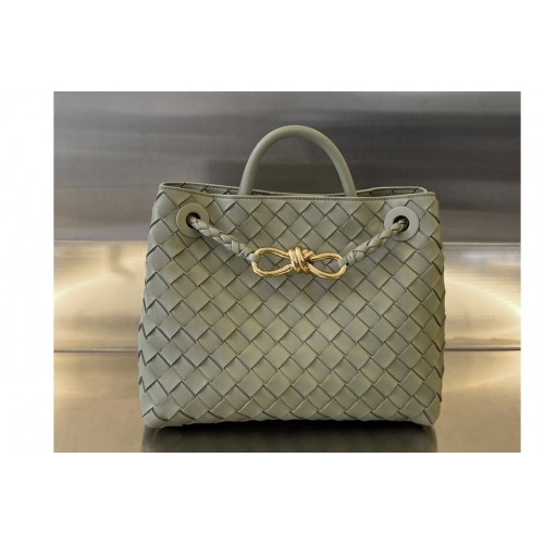Bottega Veneta Small Andiamo Bag in Travertine Leather