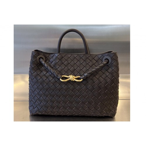 Bottega Veneta Medium Andiamo Bag in Dark Coffee Leather Bottega Veneta Medium Andiamo Bag in Dark Coffee Leather