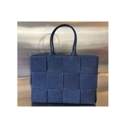 Bottega Veneta Medium Arco Tote Bag in Indigo Denim Bottega Veneta Medium Arco Tote Bag in Indigo Denim