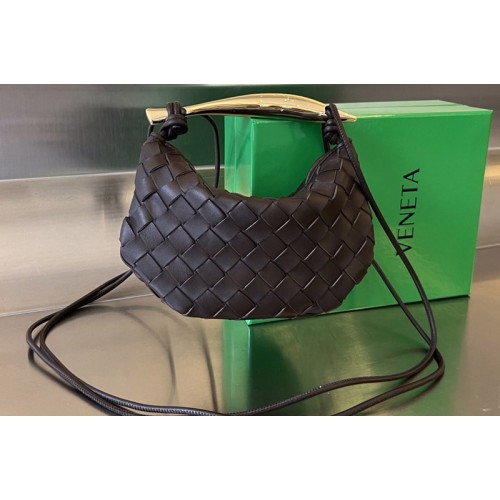 Bottega Veneta Mini Sardine Bag in Dark Brown Leather Bottega Veneta Mini Sardine Bag in Dark Brown Leather