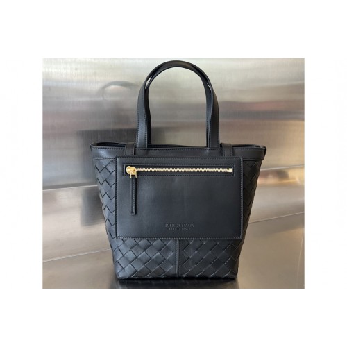 Bottega Veneta Small Flip Flap Bag in Black Leather